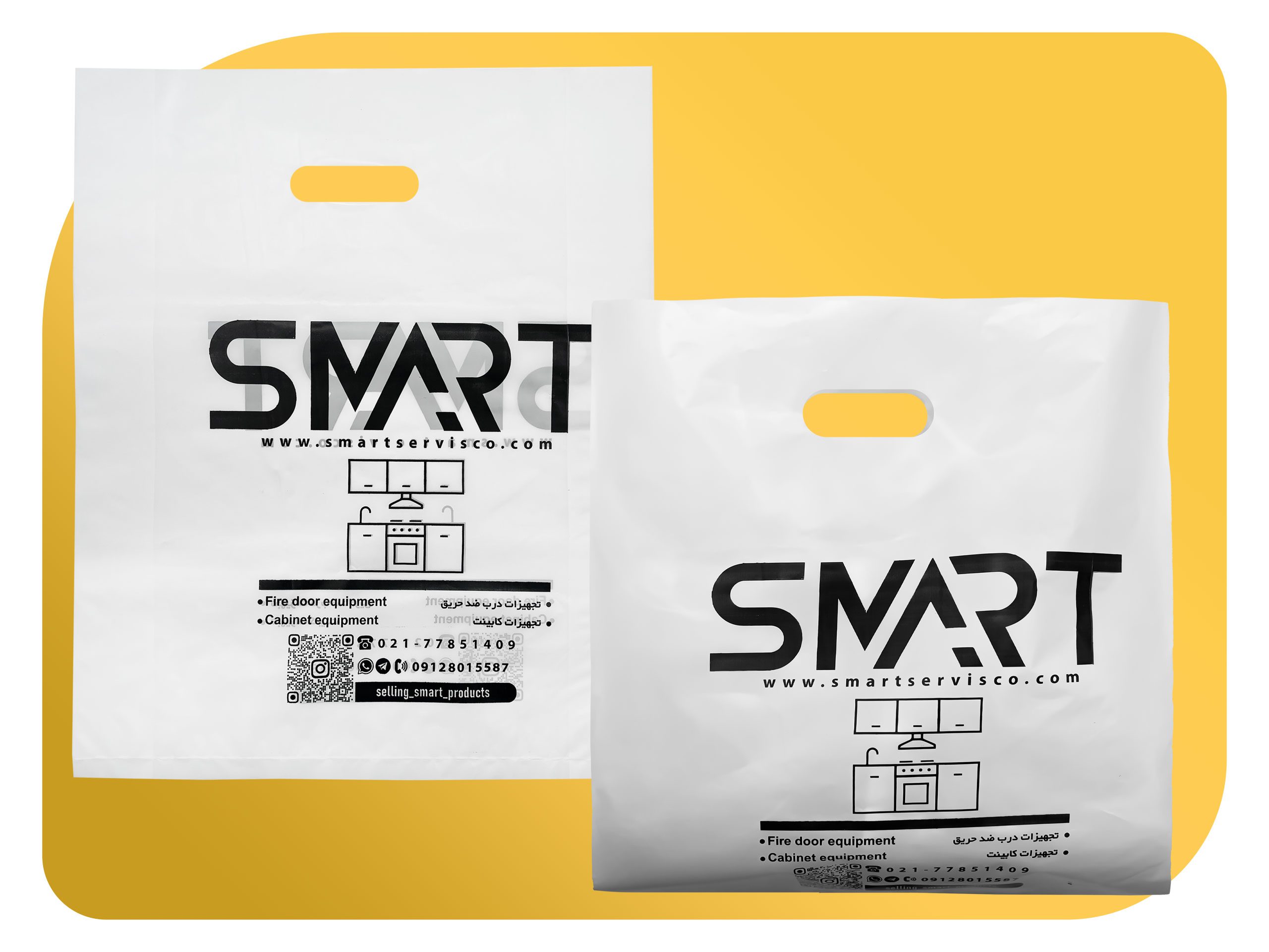 نایلون دسته موزی پایپدار بغل کاست SMART | نایلون پایپدار